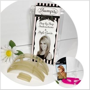 Bumpits Hair Volumizing Styling Inserts (3) Blonde + Bonus Fishtail Braider NEW